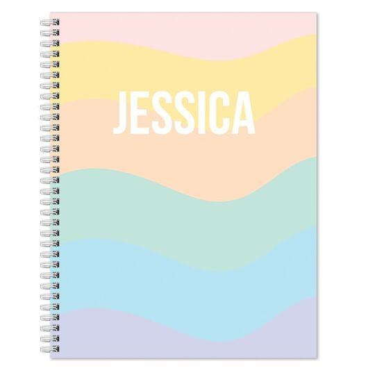 Rainbow Stripes Spiral Notebook